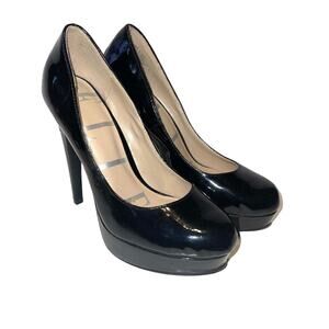 2/$40 ELLE Pump Florence Platform Patent Leather Black Womens 8
